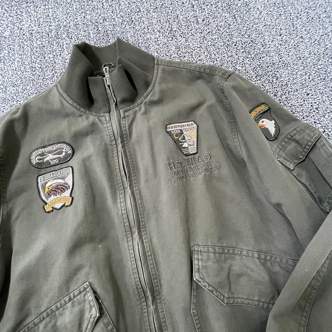 빈티지9. H.T. NIAO 밀리터리 플라이트 재킷 상품이미지3