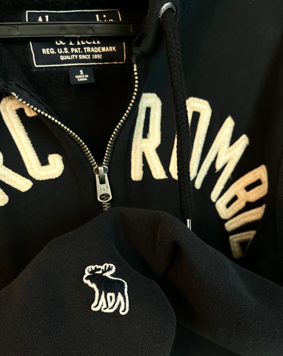 아베크롬비 스펠로고 후드집업 [S] 상품이미지6