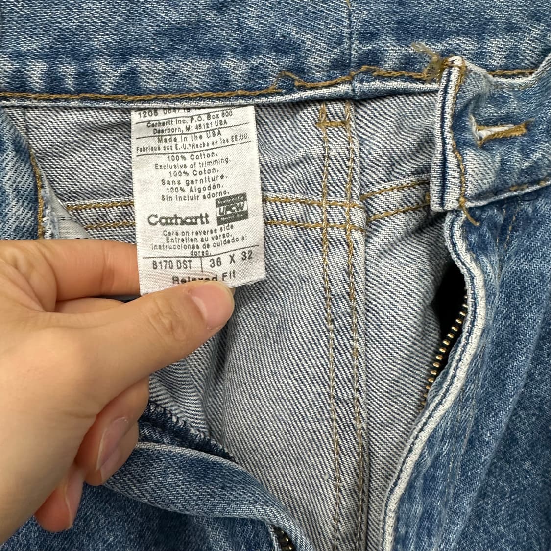 칼하트 데님 팬츠 상품이미지3