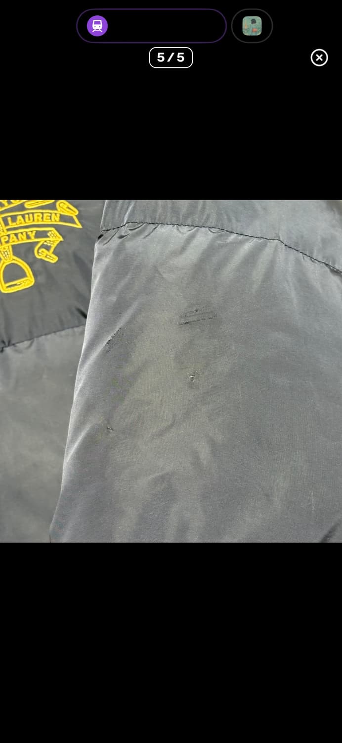 폴로 네이비 자수 패딩  상품이미지5