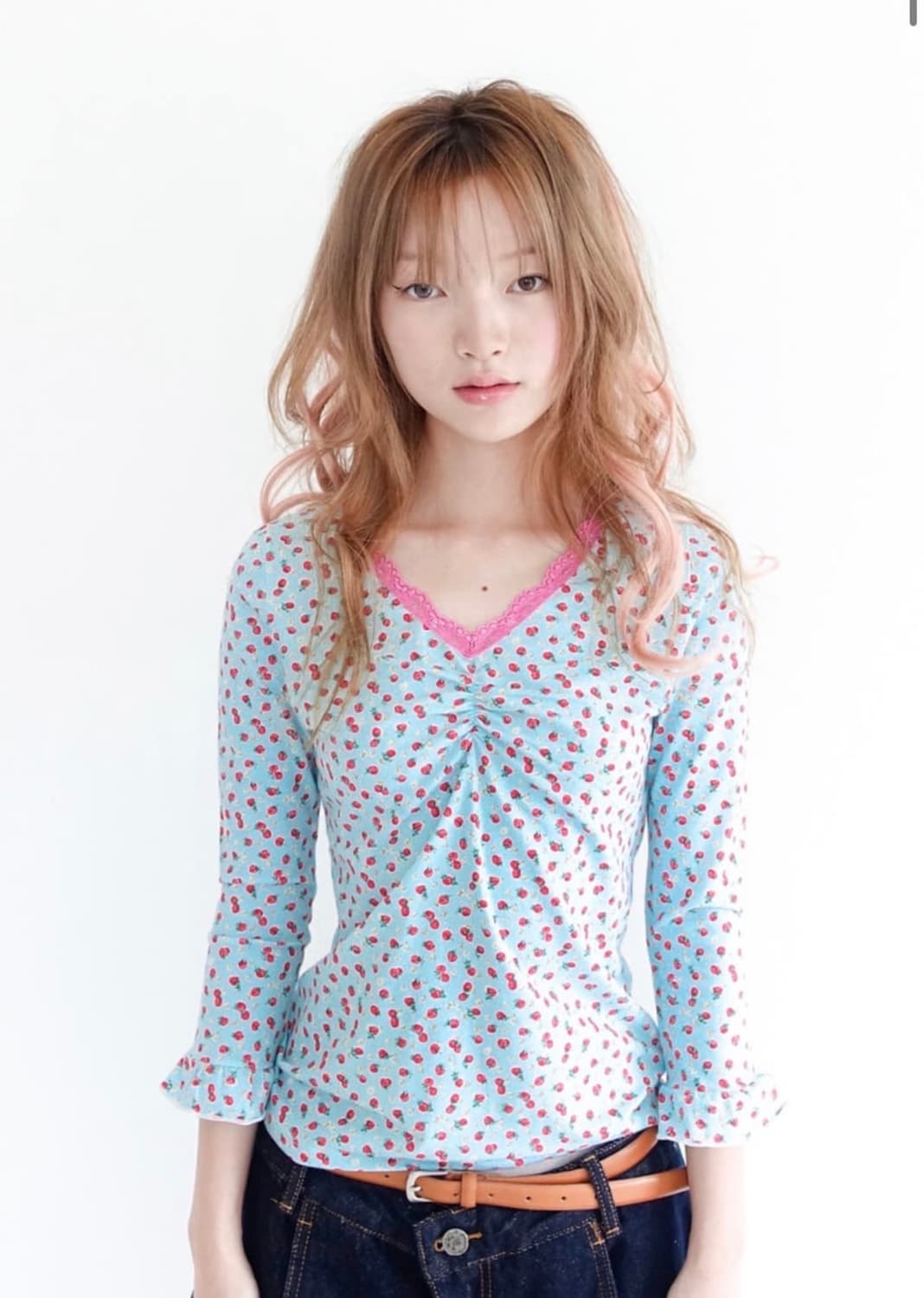 샵페어리 레이스탑 민트  상품이미지1