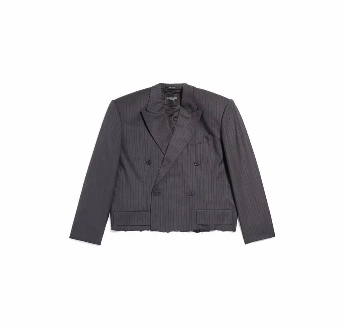 발렌시아가 캐피탈 비 스트라이프 오버사이즈 더블 블레이져 +팬츠셋업 상품이미지2