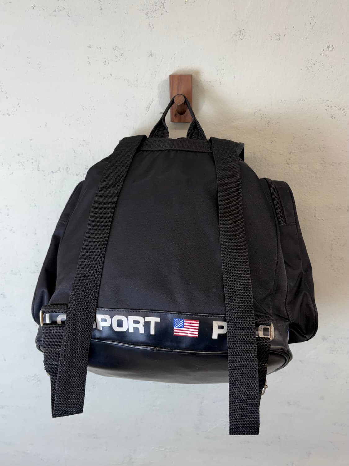 폴로스포츠 00s 올드스쿨 스펠아웃 블랙 백팩 상품이미지2