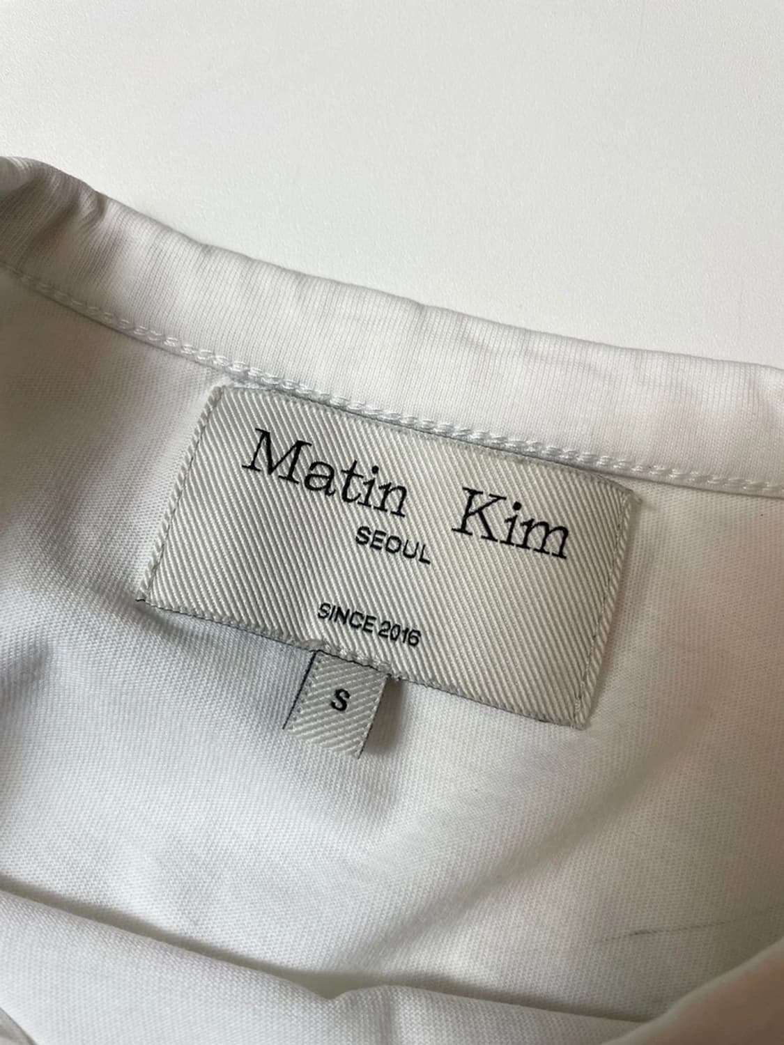 마뗑킴 23FW 로고 크롭 탑 반팔 티셔츠 PN9653 상품이미지5