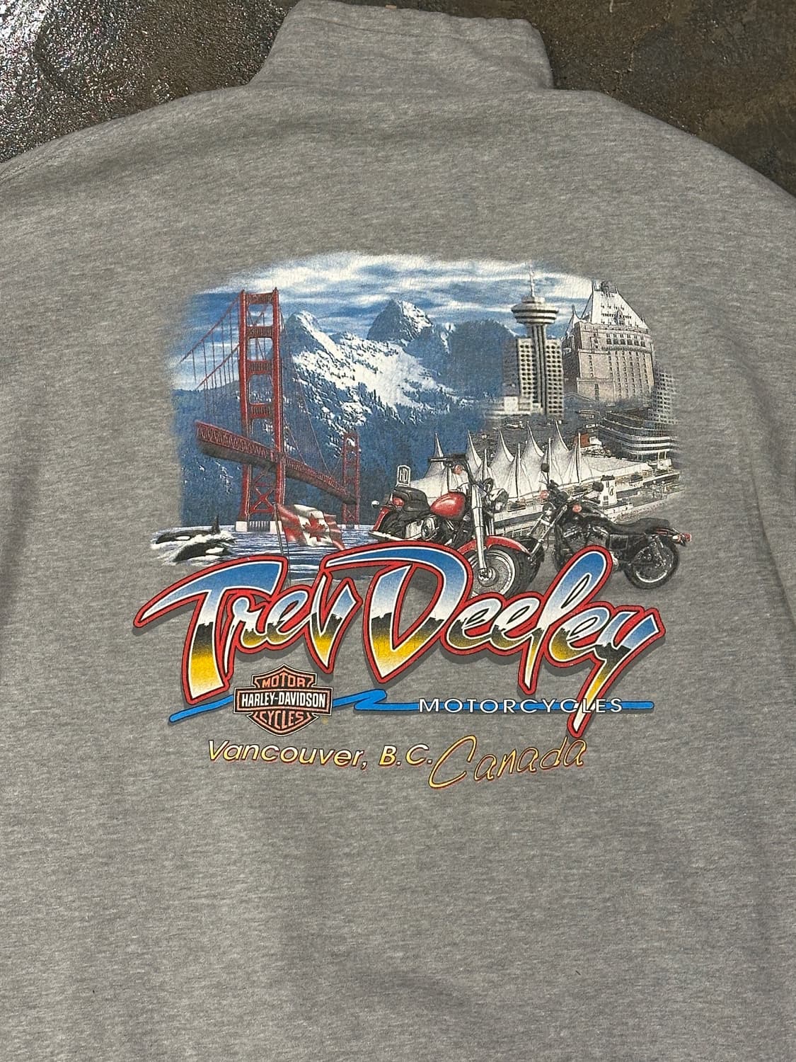 할리데이비슨 Vancouver 하프집업 그레이 XL 상품이미지3