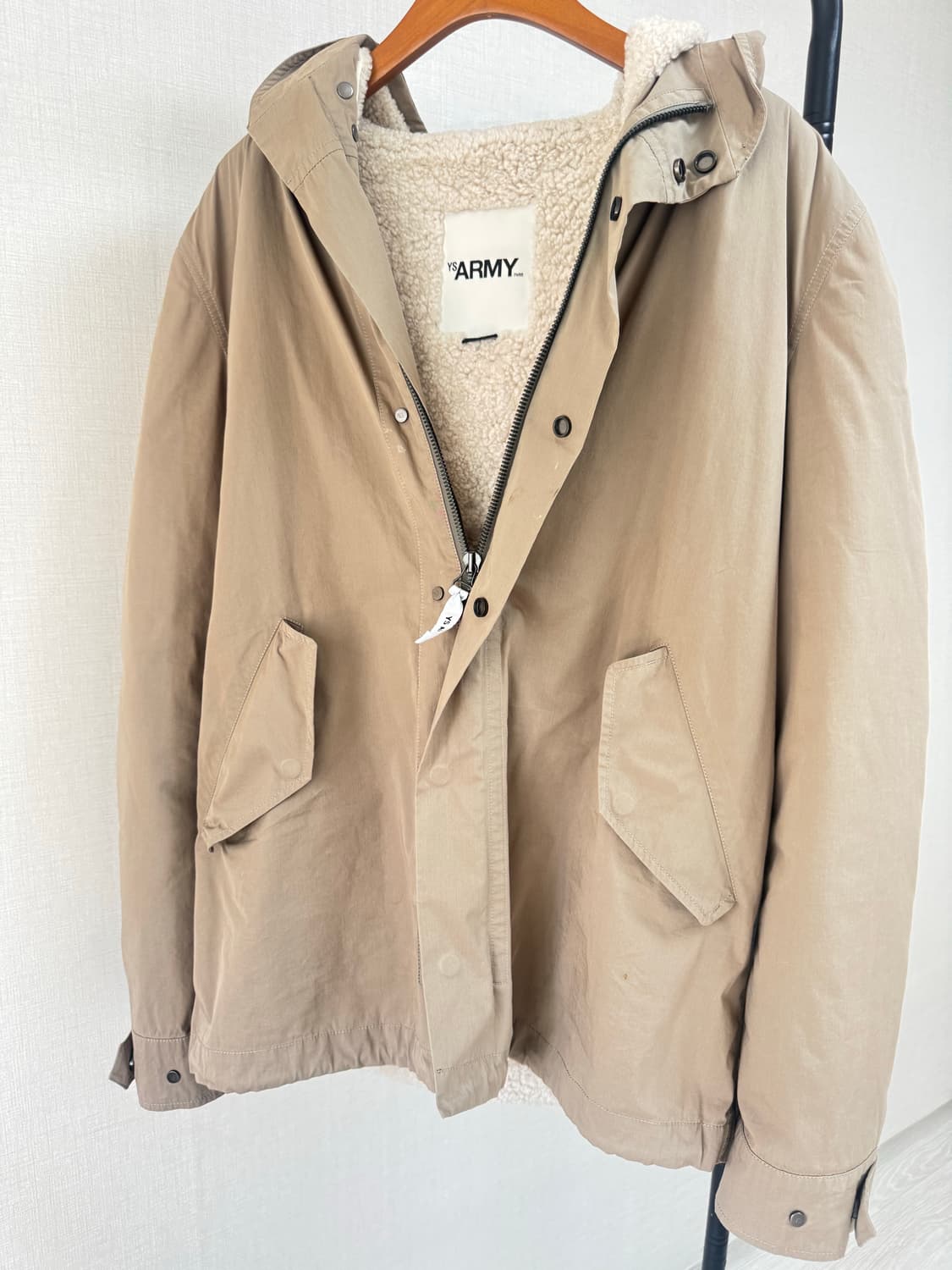 Yves Salomon YS Army Lamb Shearling Park 상품이미지2