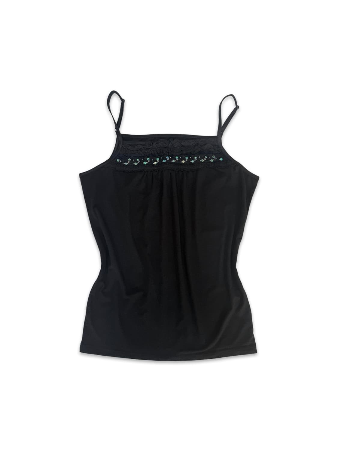 빈티지 블랙 프릴 슬리브리스 상품이미지1