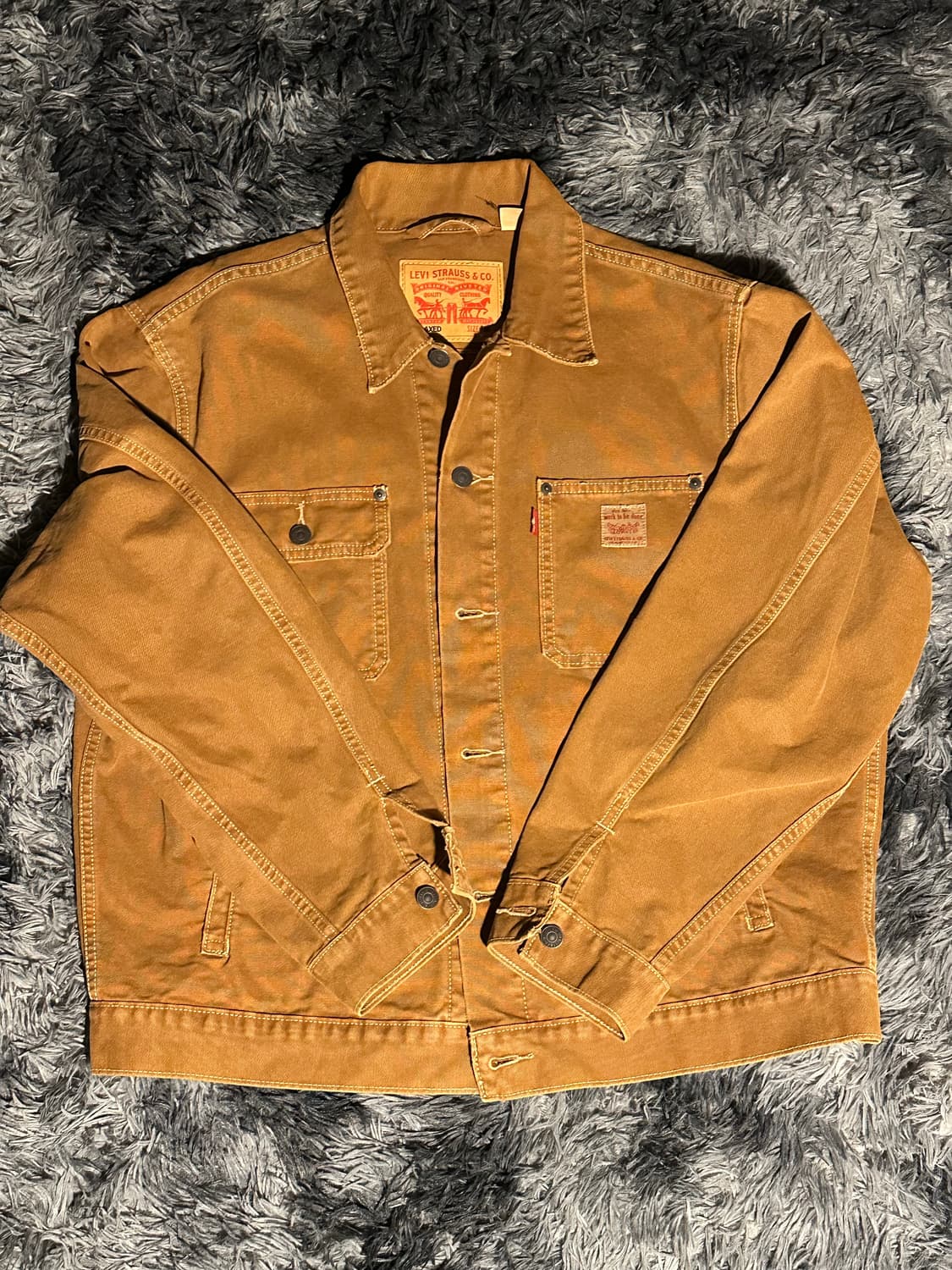 리바이스 워크웨어 썬라이즈 트러커 자켓 브라운 상품이미지1