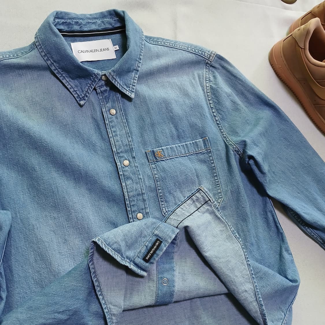 CK 캘빈클라인 데님 셔츠 청셔츠 이쁨 상품이미지5