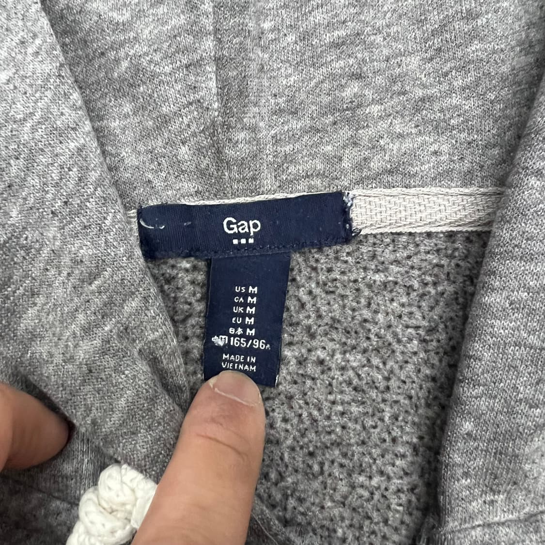 갭 그레이 후드집업 상품이미지2