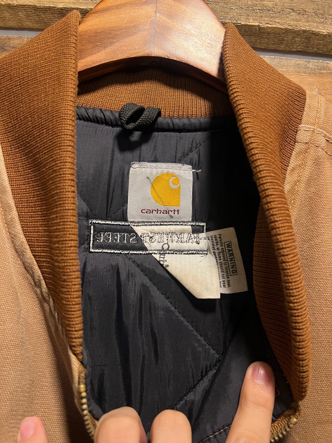 [2XL]칼하트 USA 빈티지 워싱 브라운 워크 베스트 상품이미지2