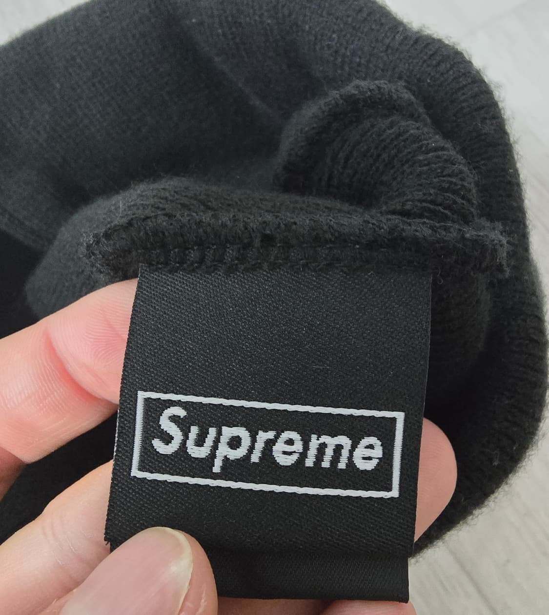 (정품) 슈프림 S로고 비니 블랙 (명품 여자 남자 모자 볼캡 캠프캡) 상품이미지4
