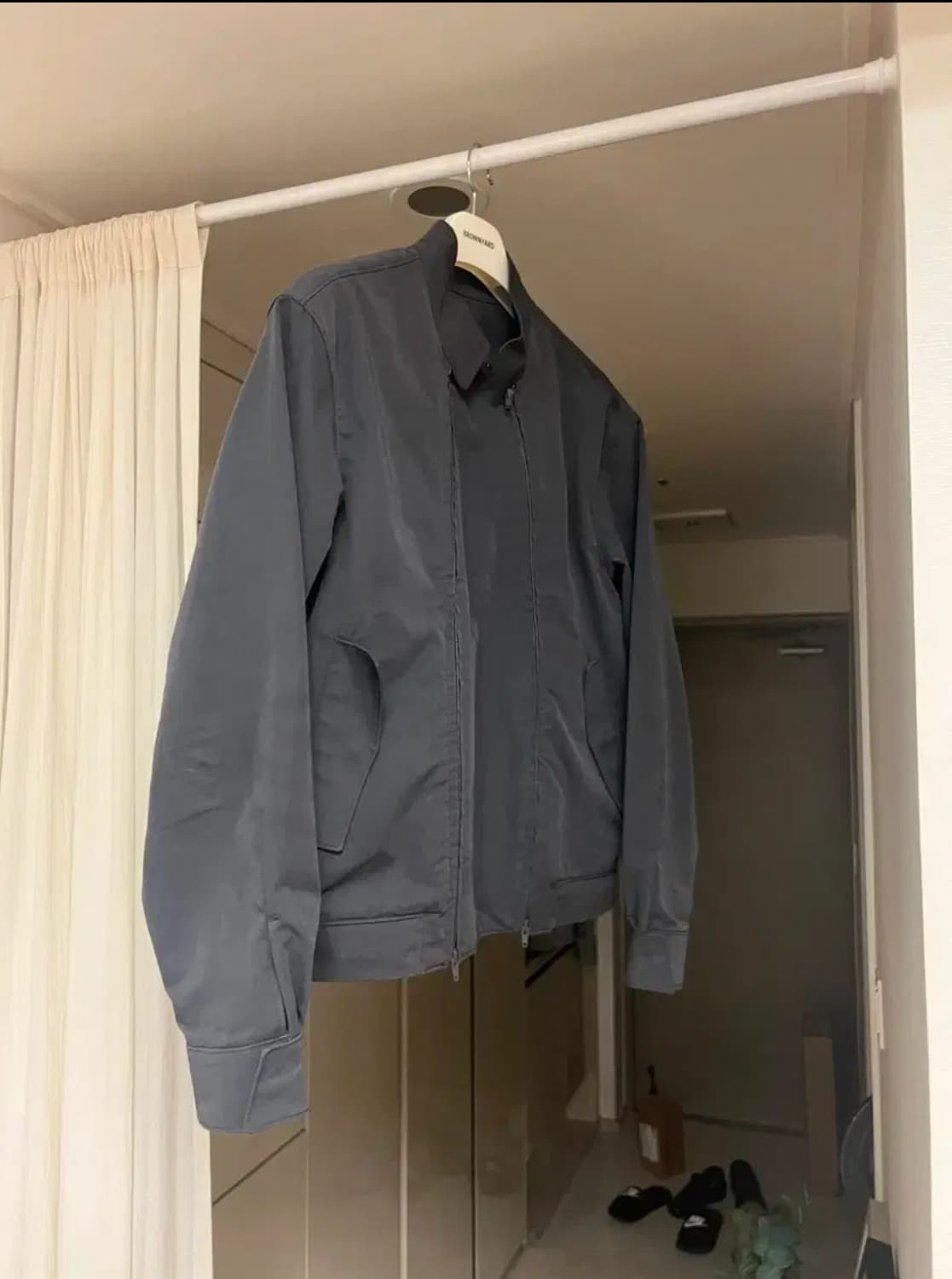 EE 누마레 더블 집 해링턴 자켓 그레이 L 상품이미지2