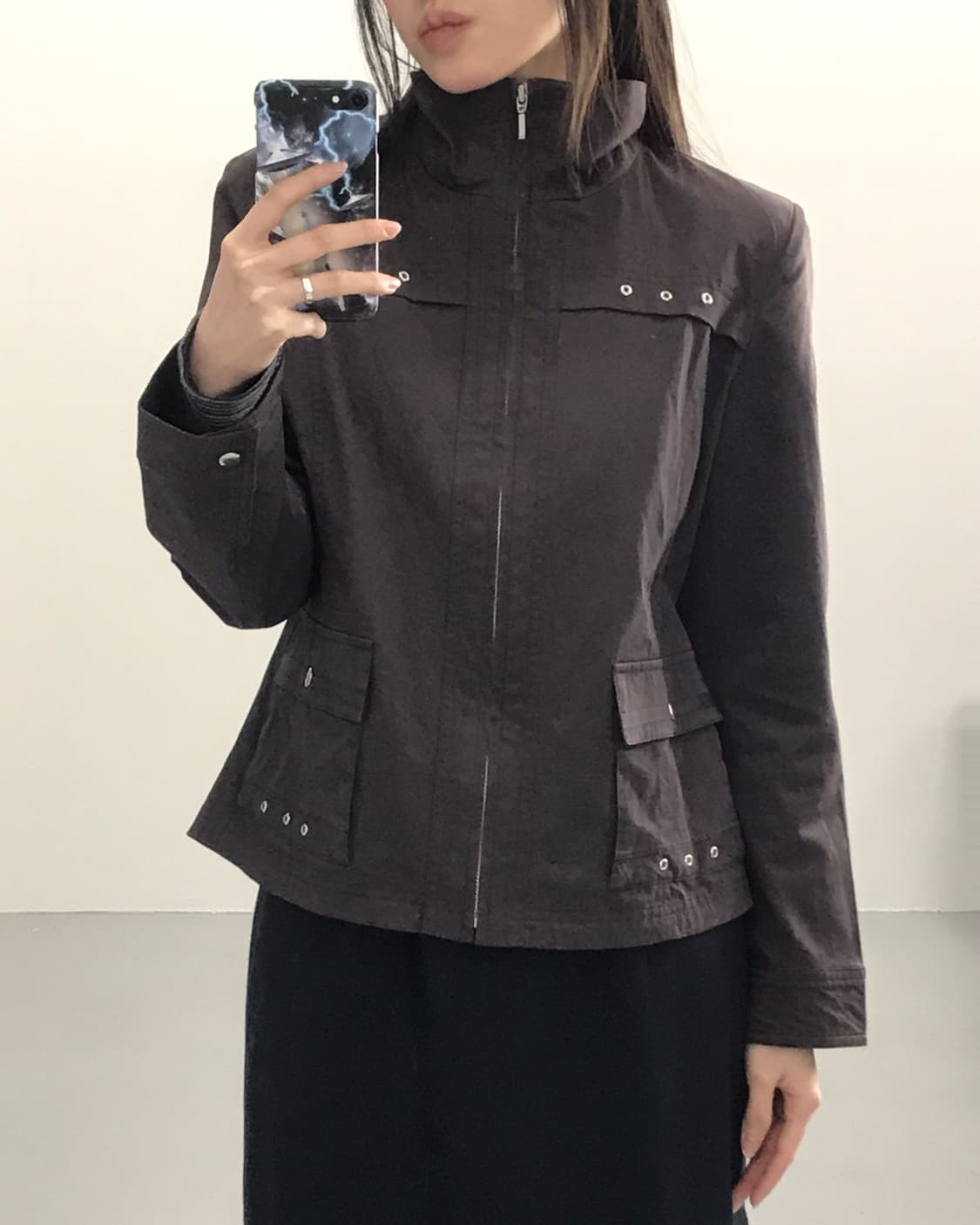 Jpn Dark Brown Detail Jacket 상품이미지2