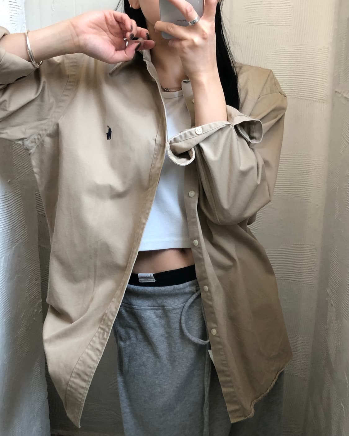 Polo 폴로 랄프로렌 베이지컬러 블레이크 셔츠 상품이미지1