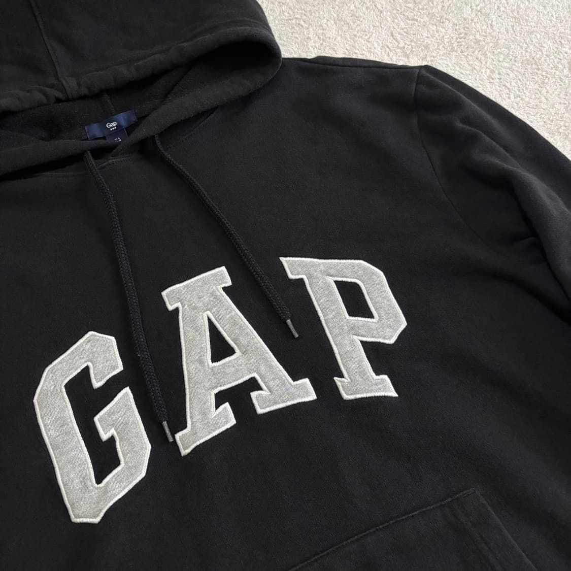 갭 GAP 블랙 빅로고 후드티 상품이미지2