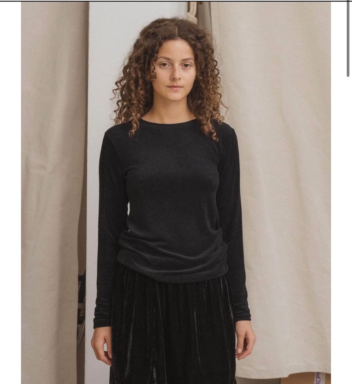 baserange omo long sleeve tee(black) 상품이미지1