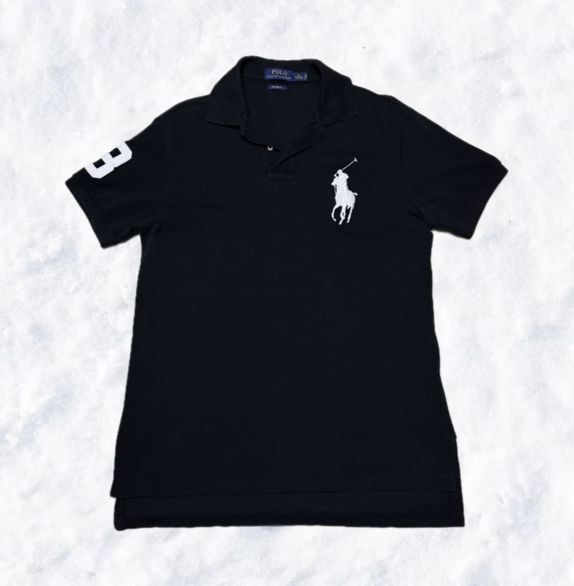 폴로 랄프로렌 빅포니 검흰 반팔 상품이미지1