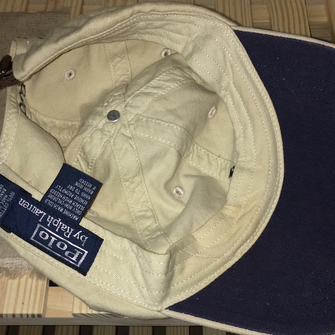 폴로 빈티지 베이지 볼캡 상품이미지4