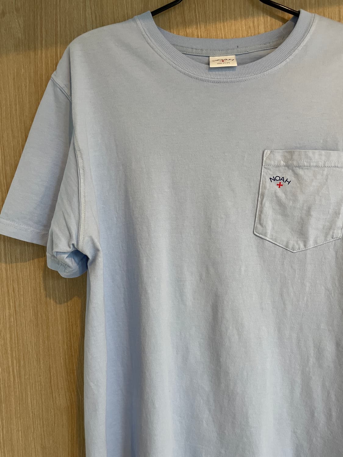 NOAH 포켓 반팔 티셔츠 스카이블루 (M, 새제품) 상품이미지5