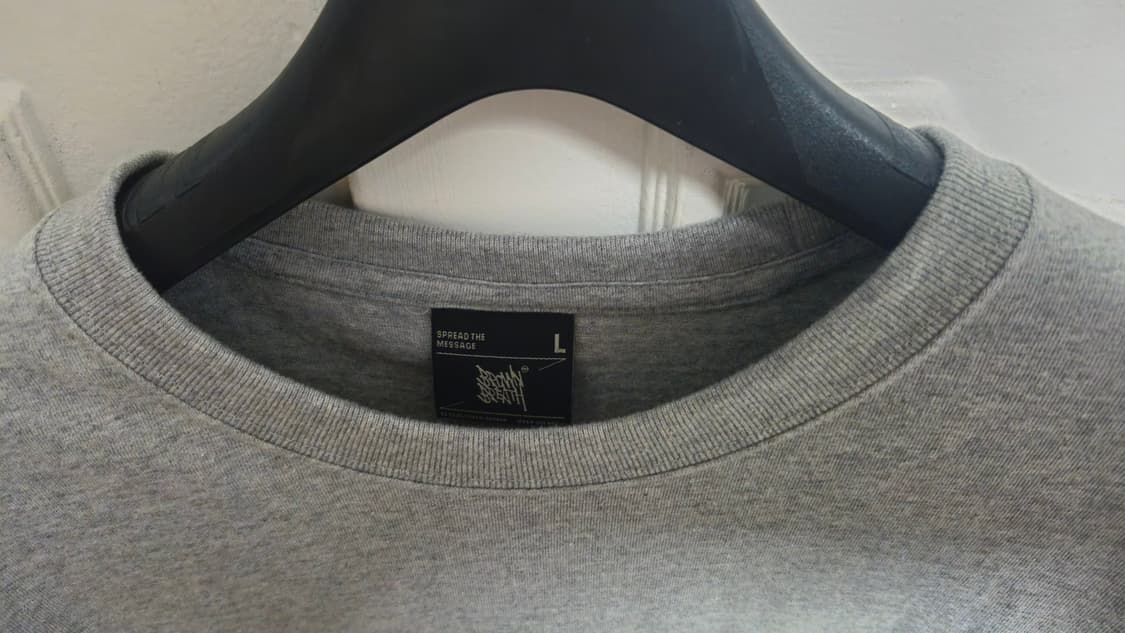 CROP TAG TEE - MELANGE GREY 상품이미지6