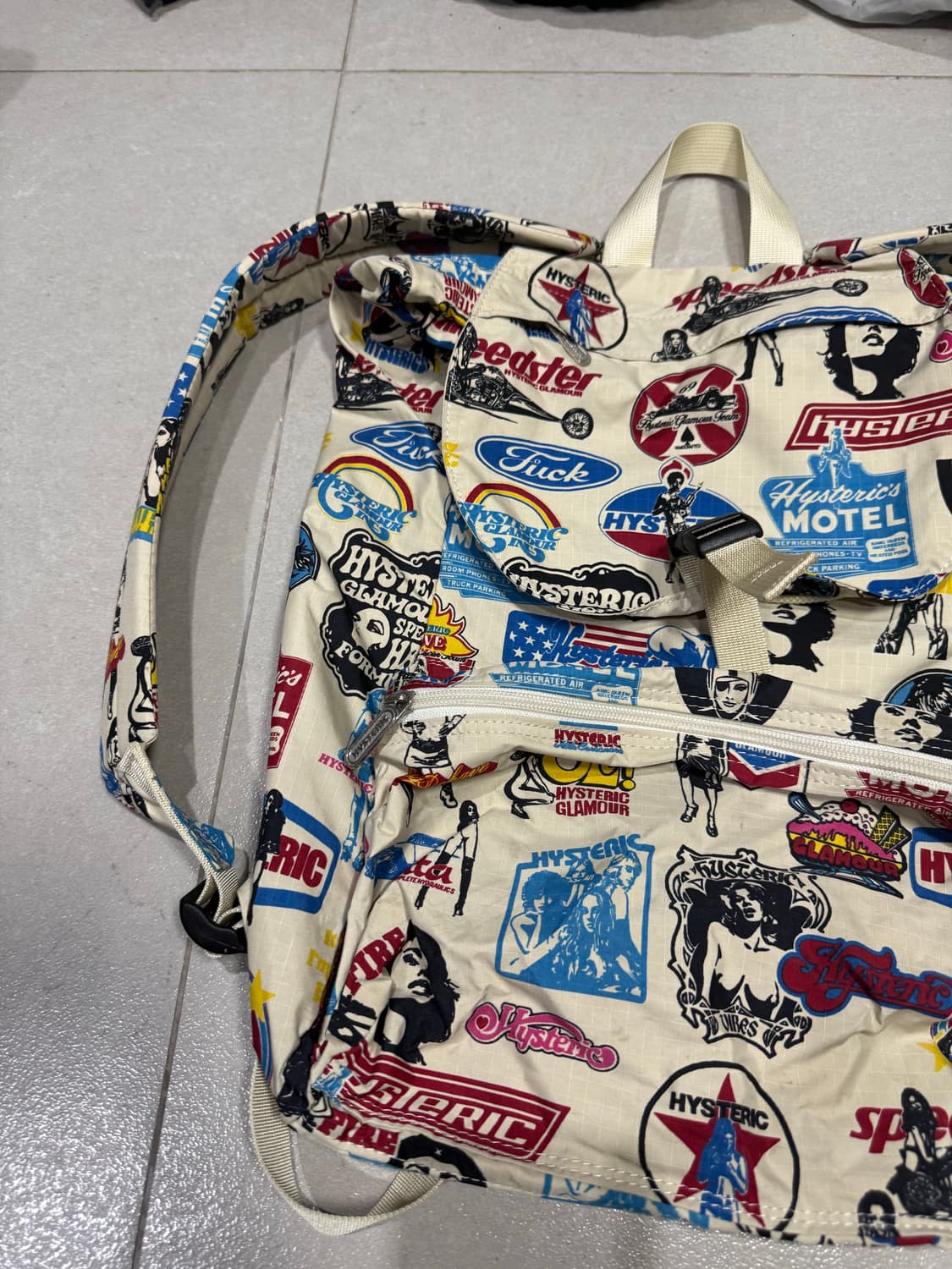 히스테릭 글래머 아카이브 아이코닉 패턴 대형 백팩 가방 상품이미지3