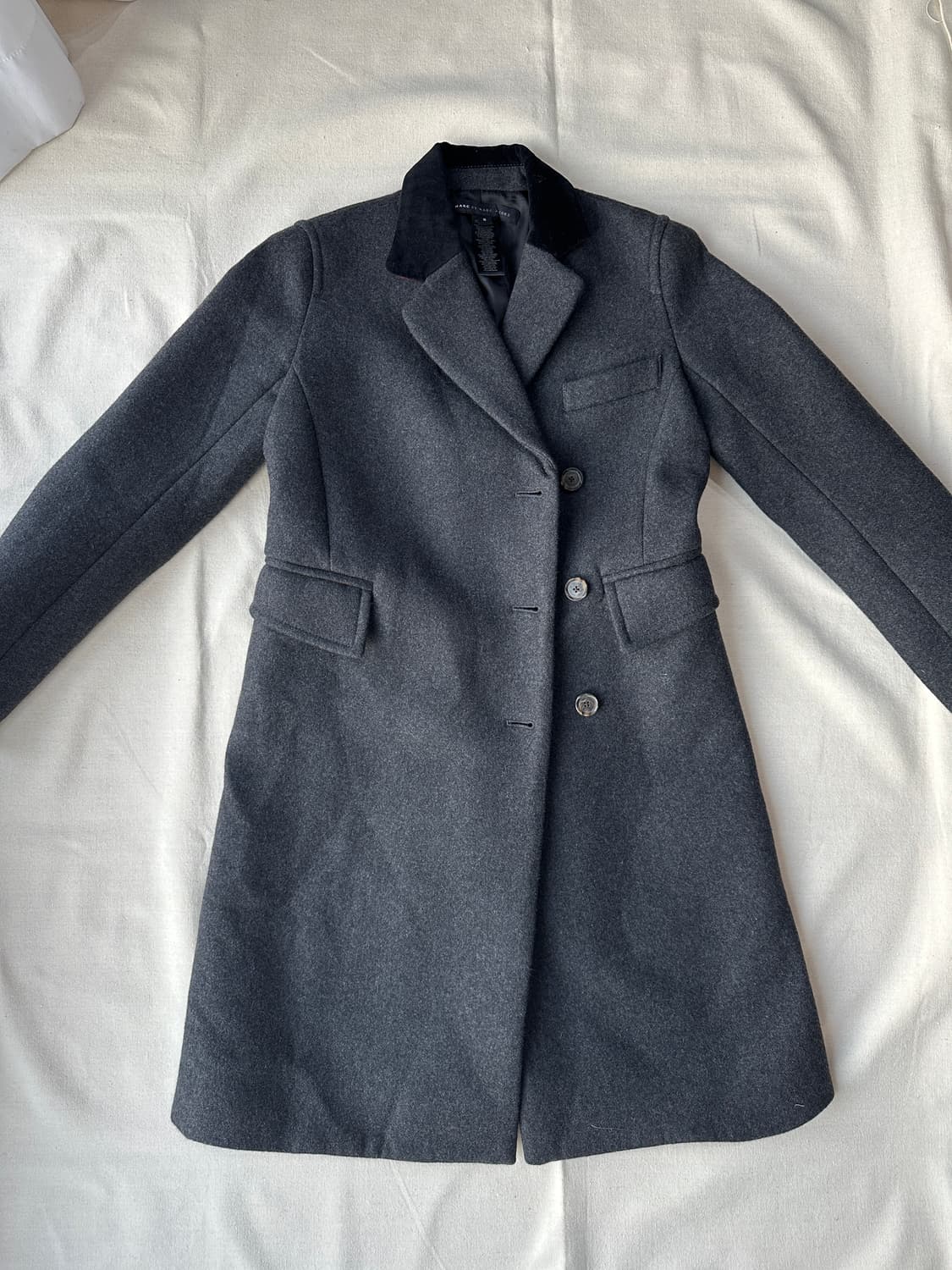 마크제이콥스 울 코트 차콜 (44~슬림55) 상품이미지3