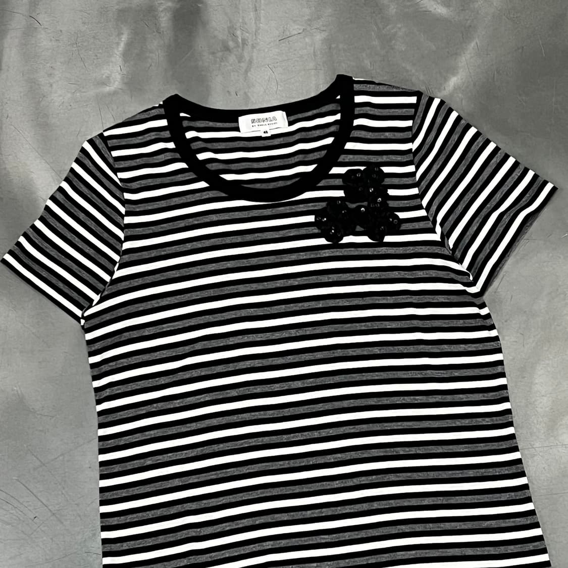  소니아리키엘 스트라이프 반팔티 y16042 상품이미지3