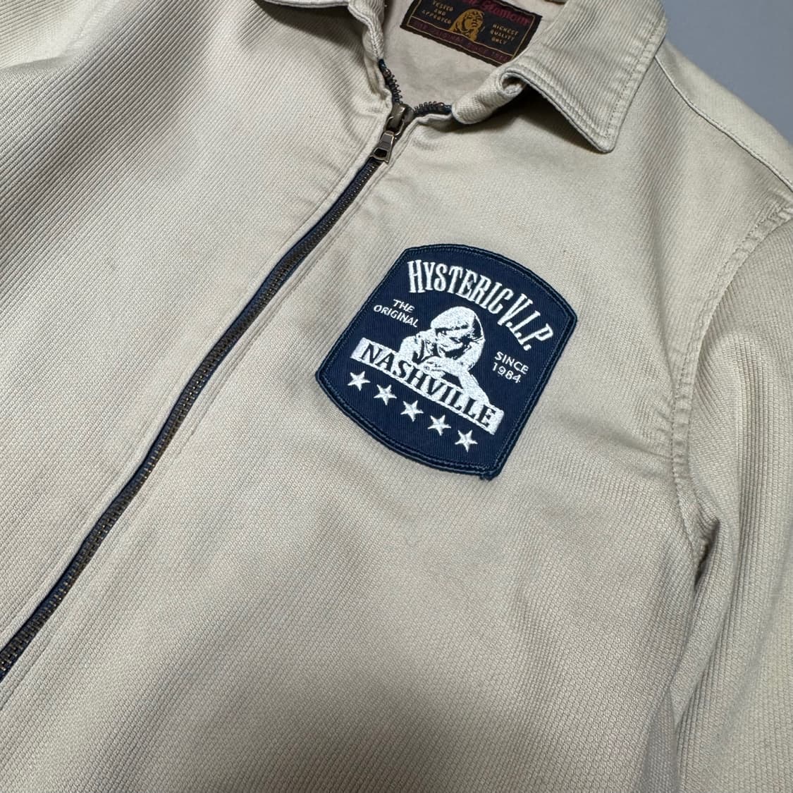 히스테릭글래머 아이보리컬러 캔버스 코튼 히스테릭걸 패치 워크 자켓 상품이미지4