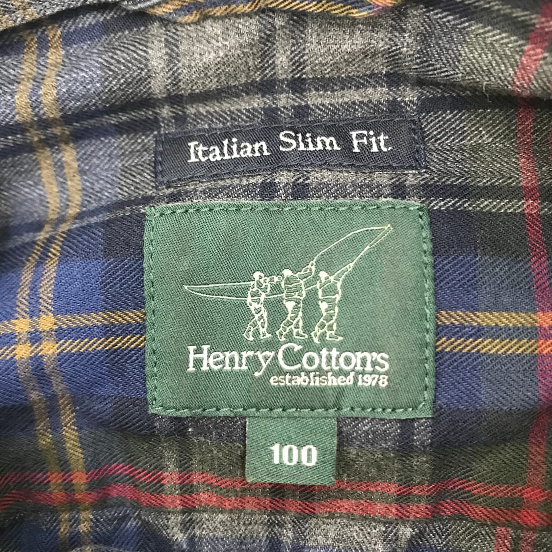 헨리코튼 이태리 체크셔츠 [100사이즈] 상품이미지5