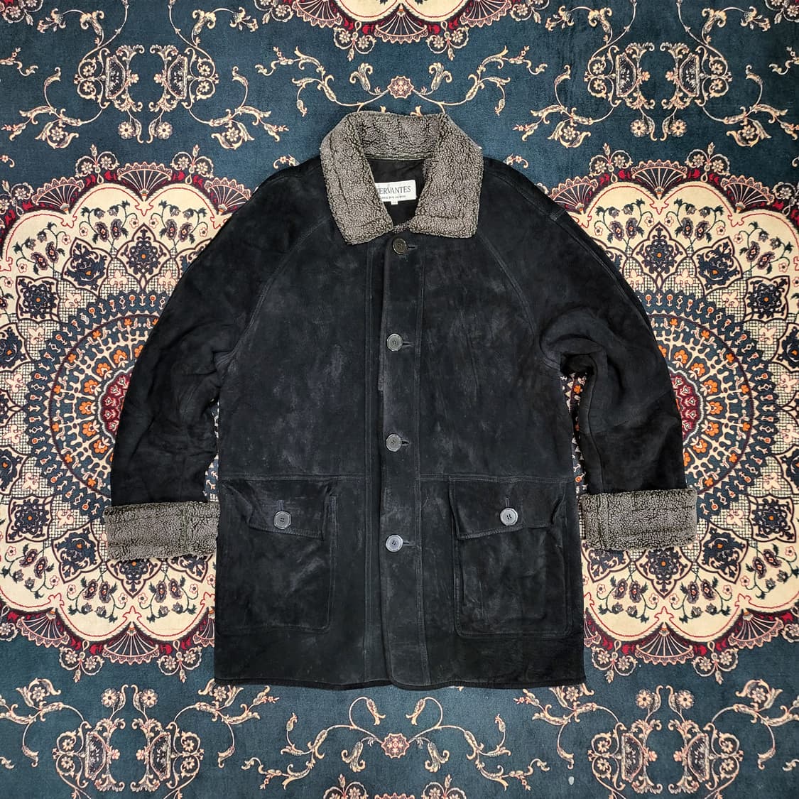 90s CERVANTES 레더 무스탕 (105) 상품이미지1