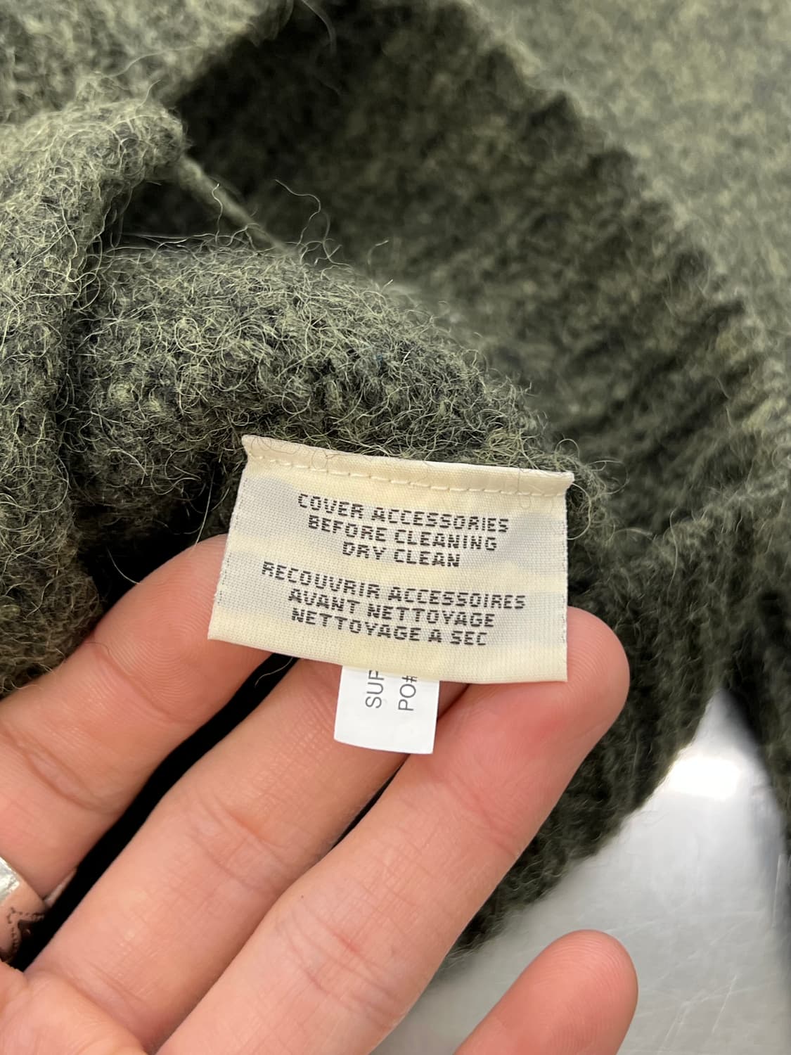 데님 앤 서플라이 랄프로렌 카키 그린 듀얼 포켓 울 니트 가디건 상품이미지8