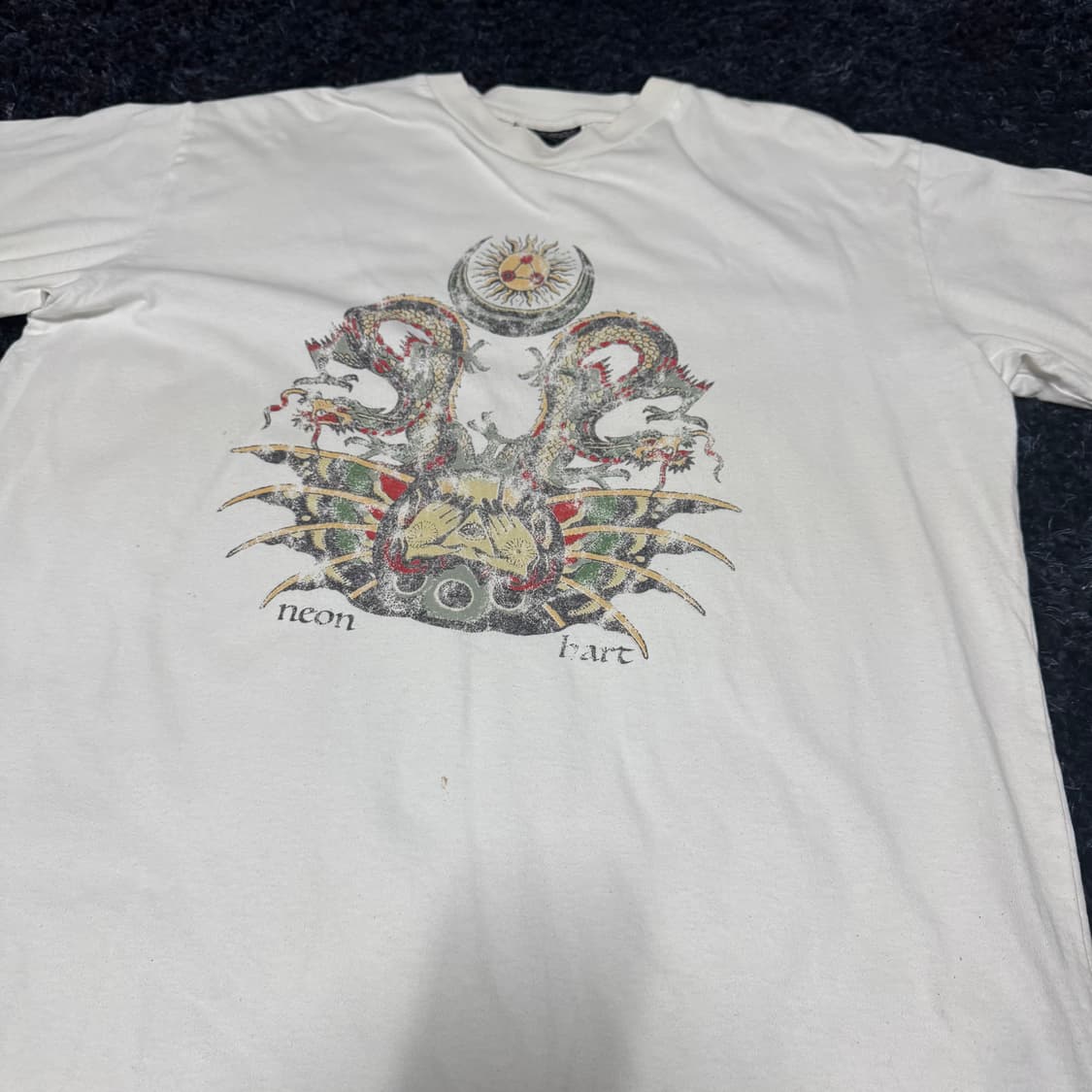 90s neon hart t-shirt 상품이미지2