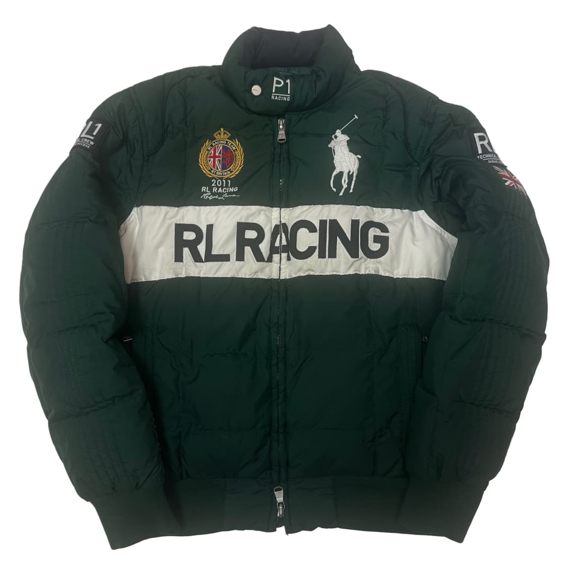 폴로 랄프로렌 빅포니 그린레이싱패딩 L 상품이미지1