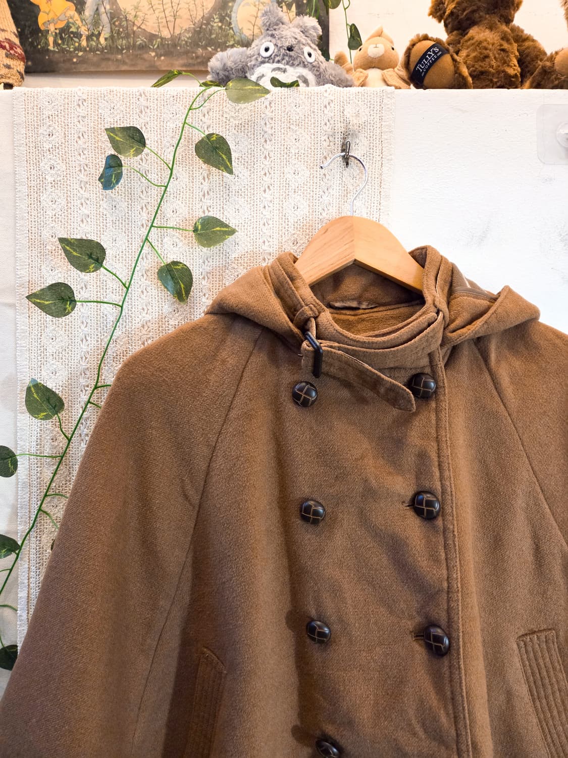 더블 버튼 케이프 코트 상품이미지2