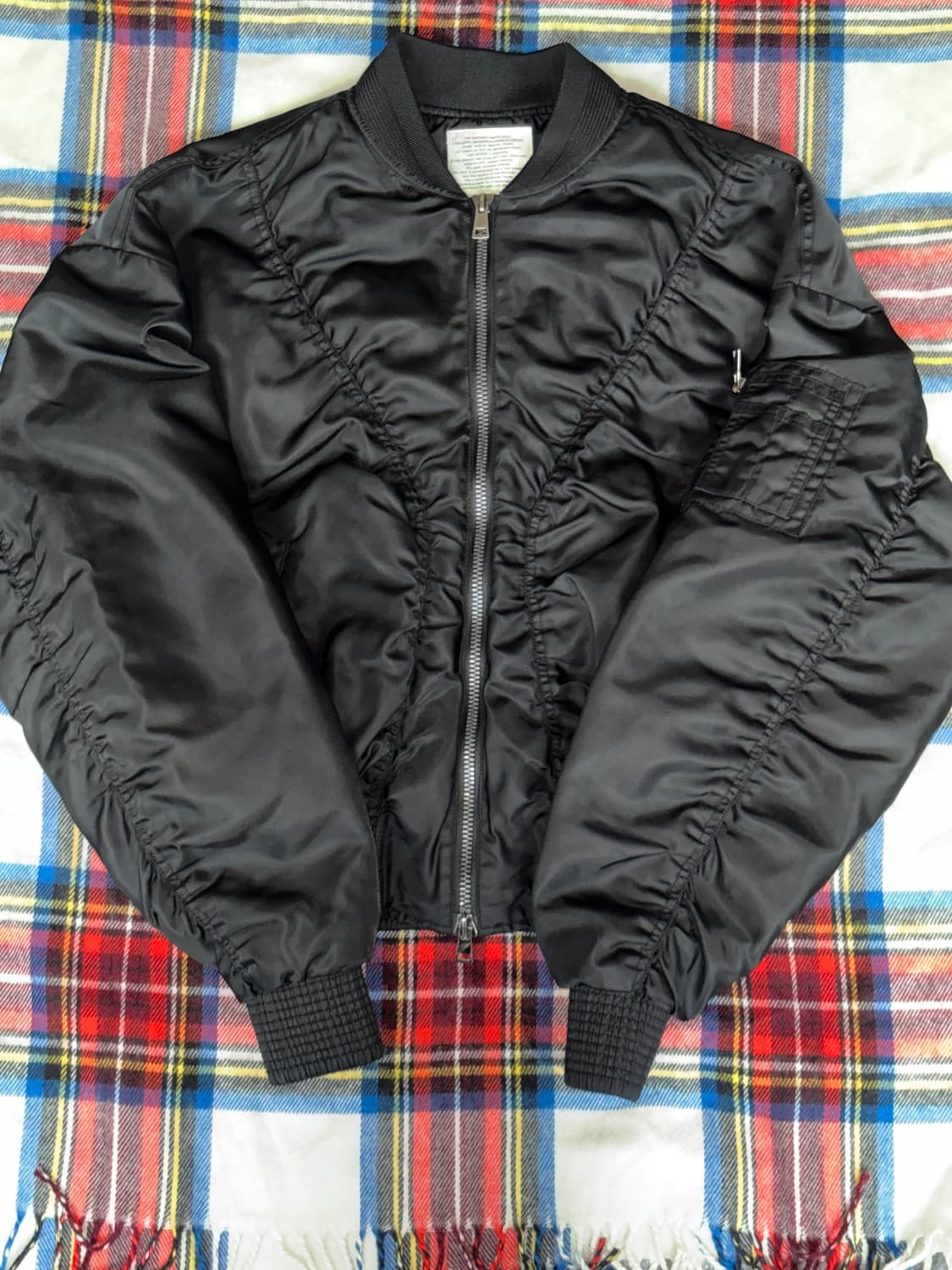 메종미네드 maison mined | crush 블랙 셔링 ma-1 S 상품이미지2