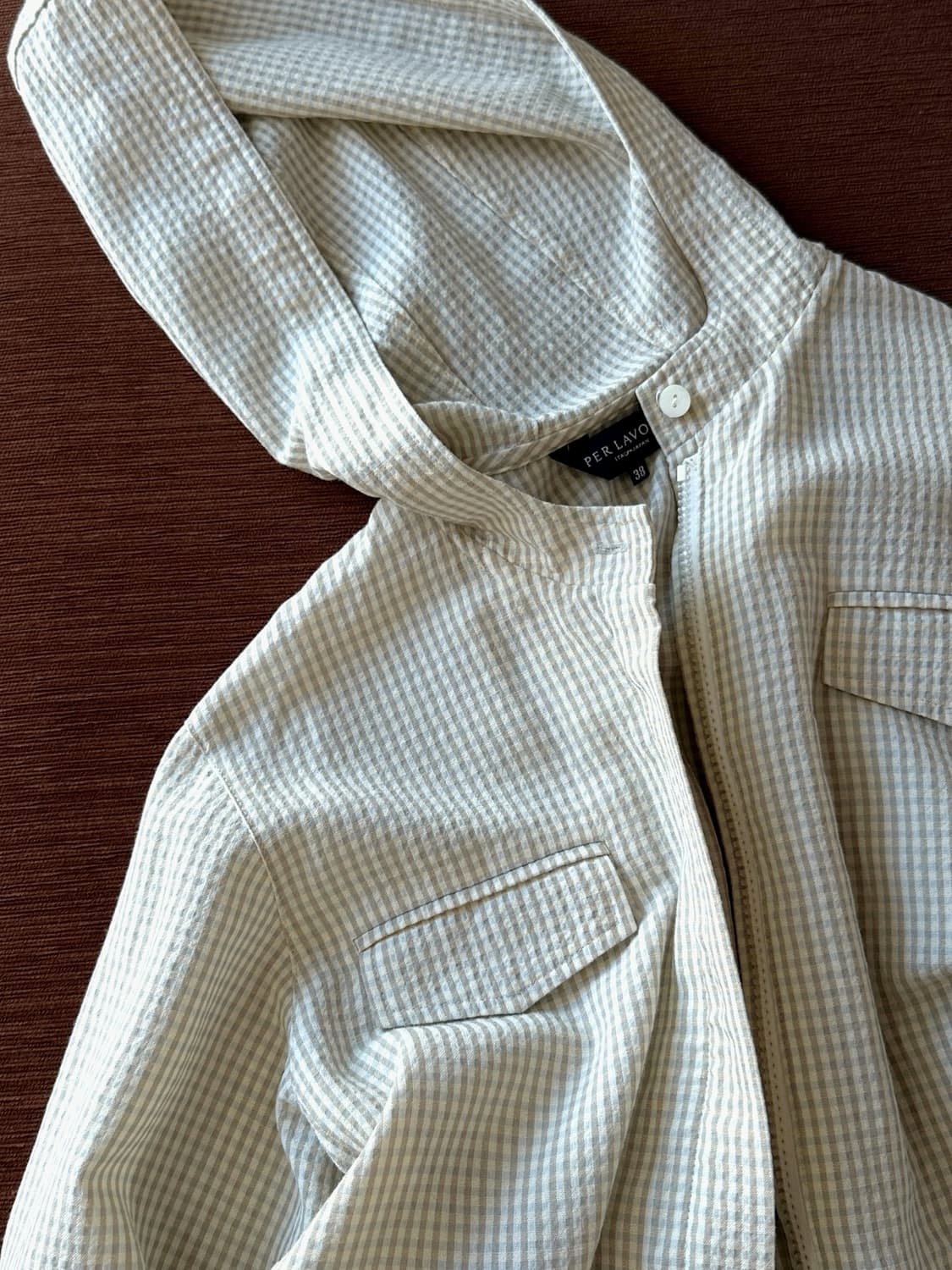 Design volume fabric zip easy parka 상품이미지2