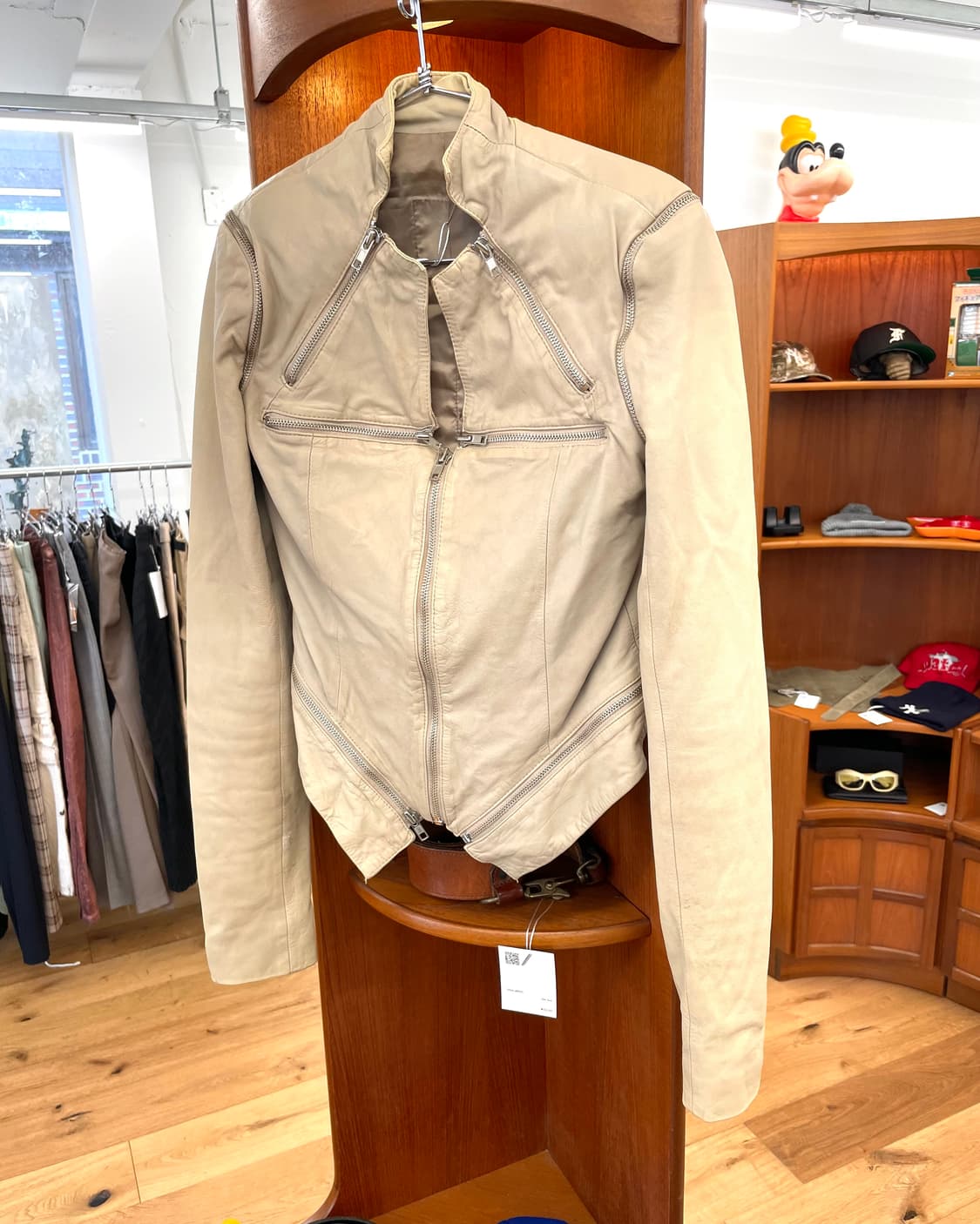 지퍼 디테일 레더 자켓 상품이미지5