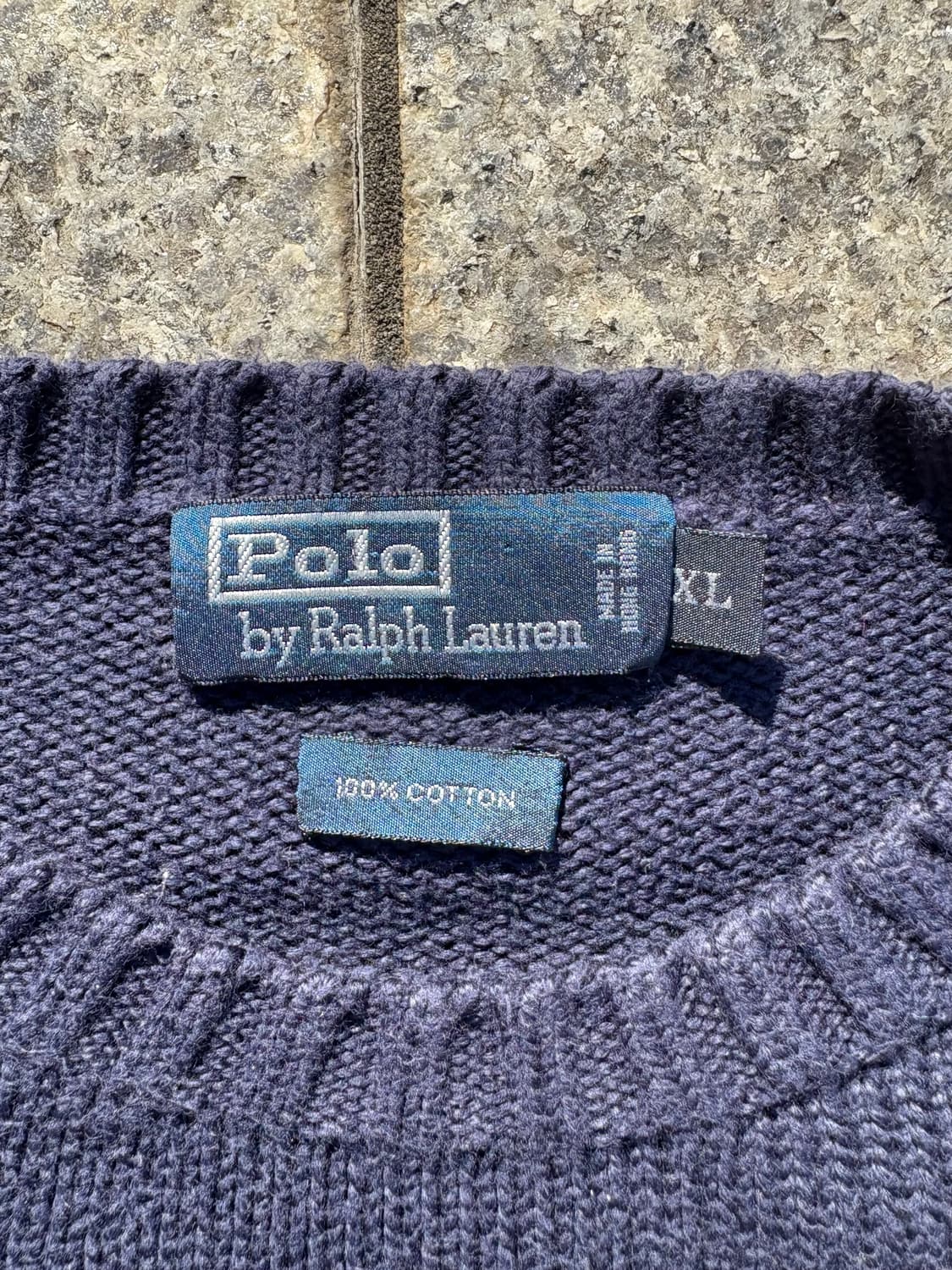 90s 폴로 니트 네이비 상품이미지2