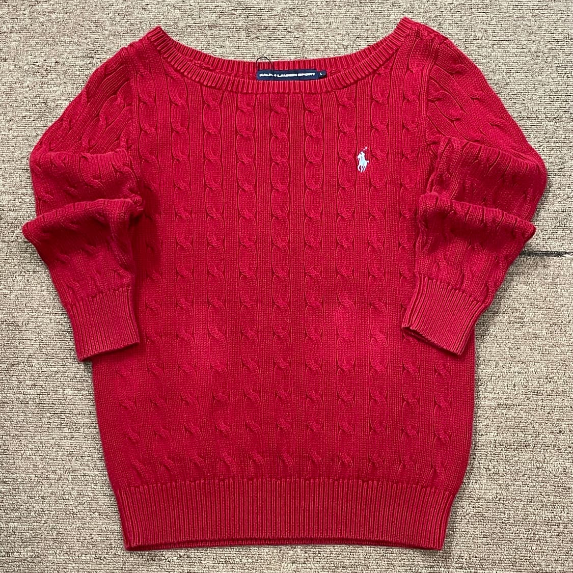 (L) POLO 폴로 랄프로렌 스포츠 케이블 니트 상품이미지3