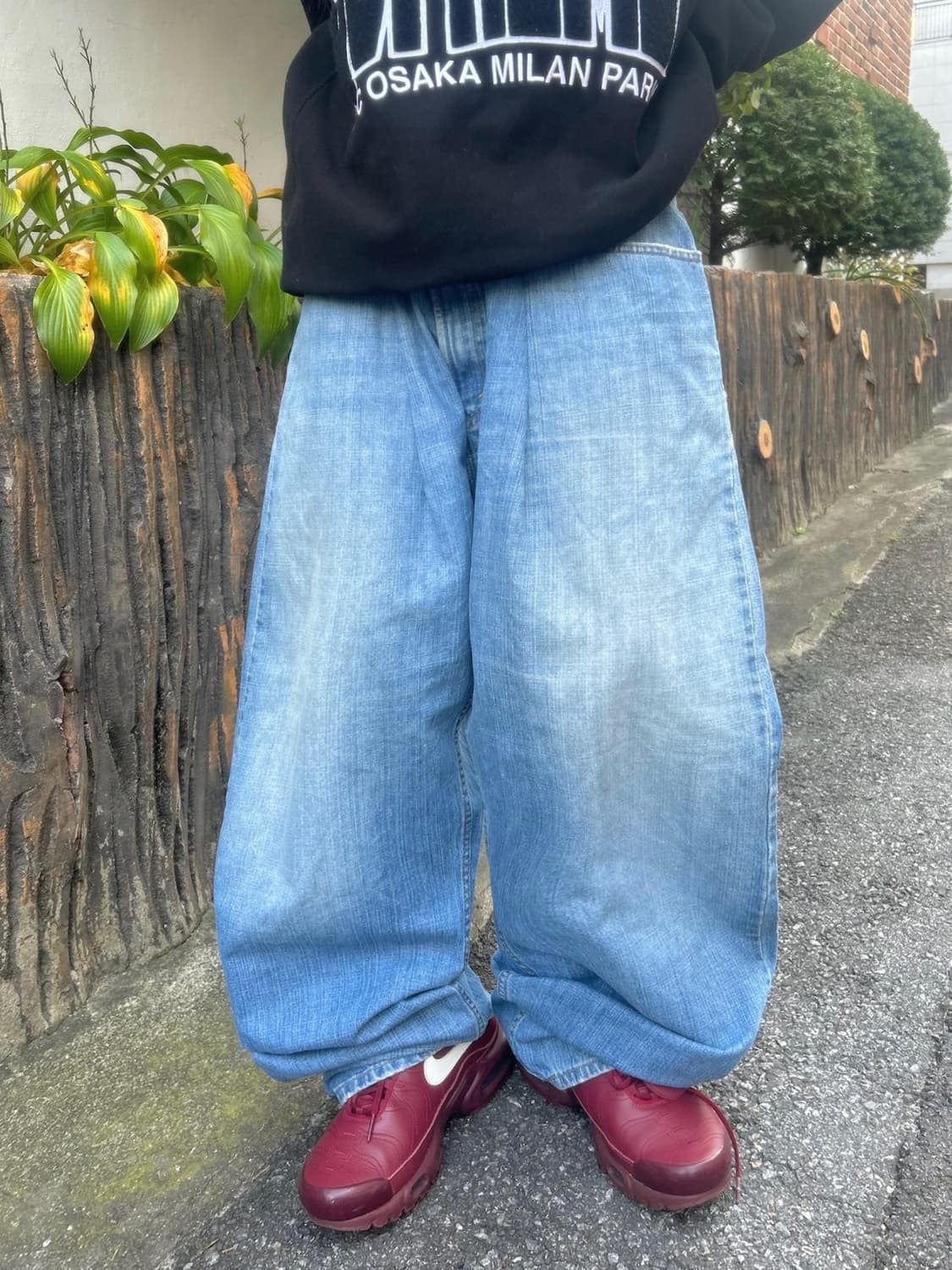 90s LEVIS 559 데님 워싱 와이드 팬츠 상품이미지3