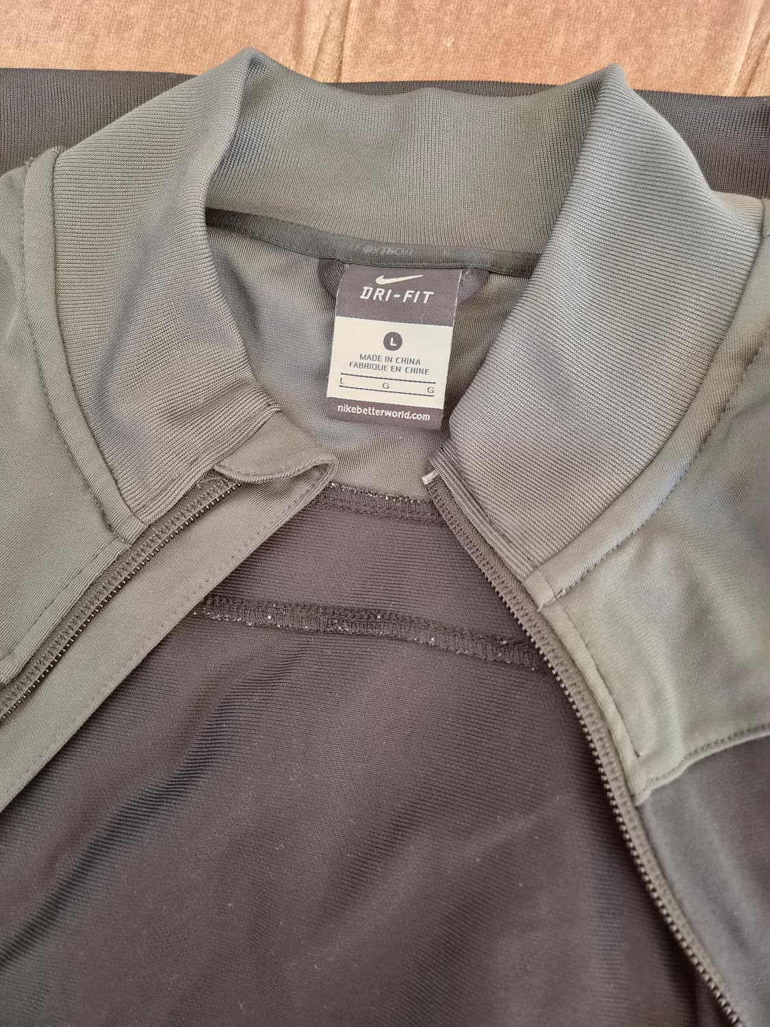 나이키 남성 드라이핏블랙배색져지점퍼 상품이미지8