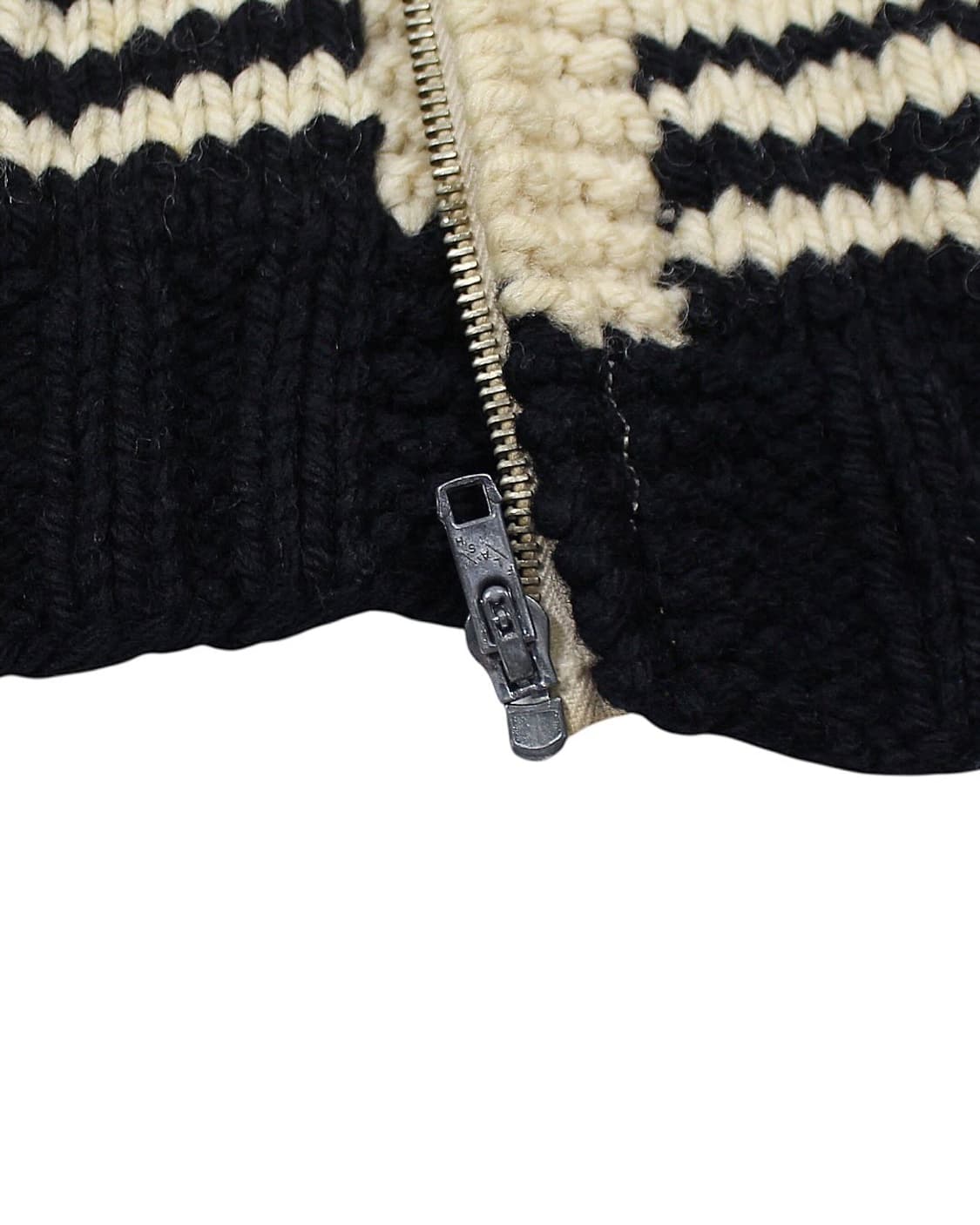 1960s 울 코위찬 집업 스웨터 럭비 빈티지 캐나다 상품이미지5