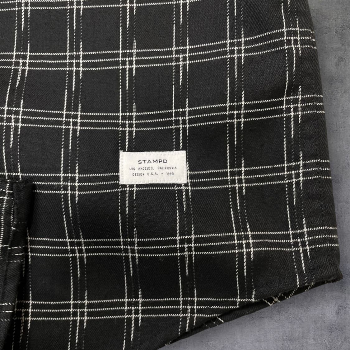 스탬피디 Stampd 블랙 체크 포켓 셔츠 S 상품이미지7