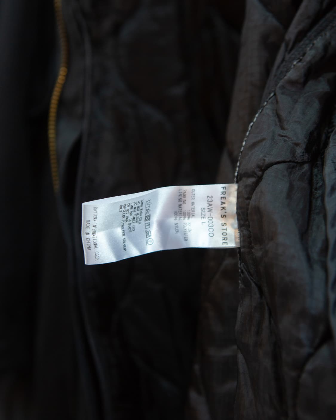 프릭스스토어 M65 피쉬테일 파카 블랙 상품이미지5