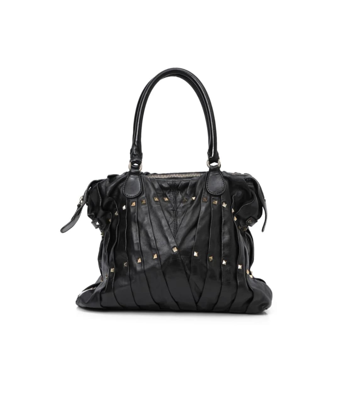 발렌티노 Valentino블랙 레더 메종 숄더백 상품이미지1