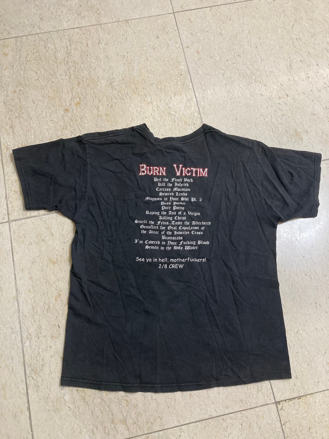 VTG RARE Burn victim tee 상품이미지2