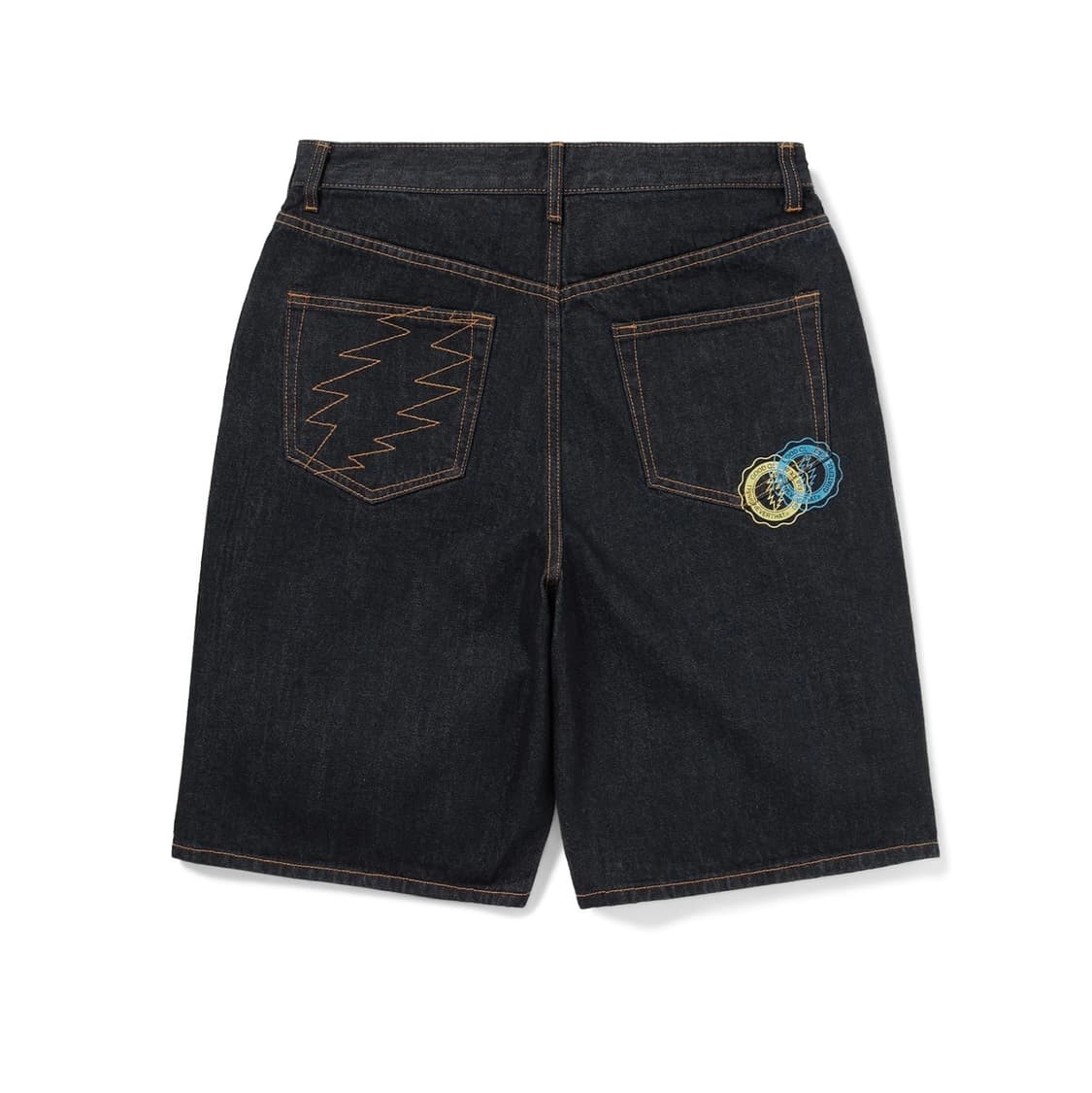 디스이즈네버댓 GD 오버랩 라이트닝 데님 쇼츠 인디고 상품이미지2