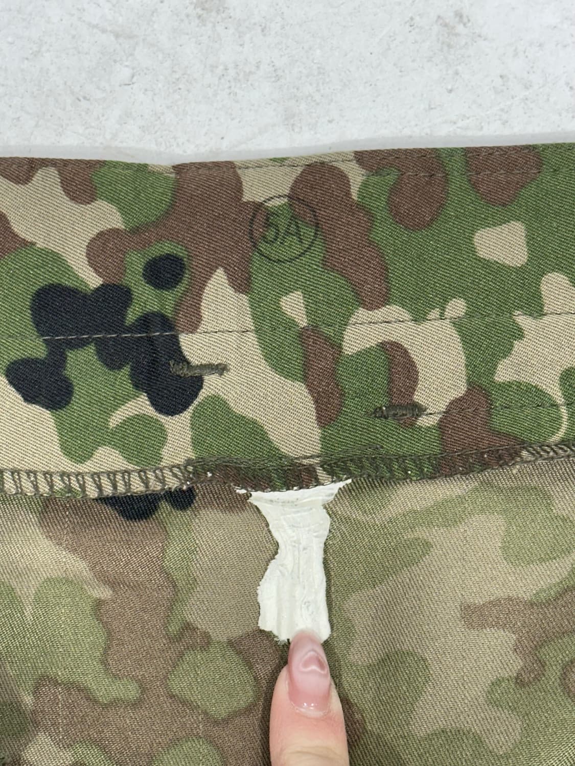 빈티지 카키 밀리터리 카모 와이드 카고 팬츠  상품이미지7