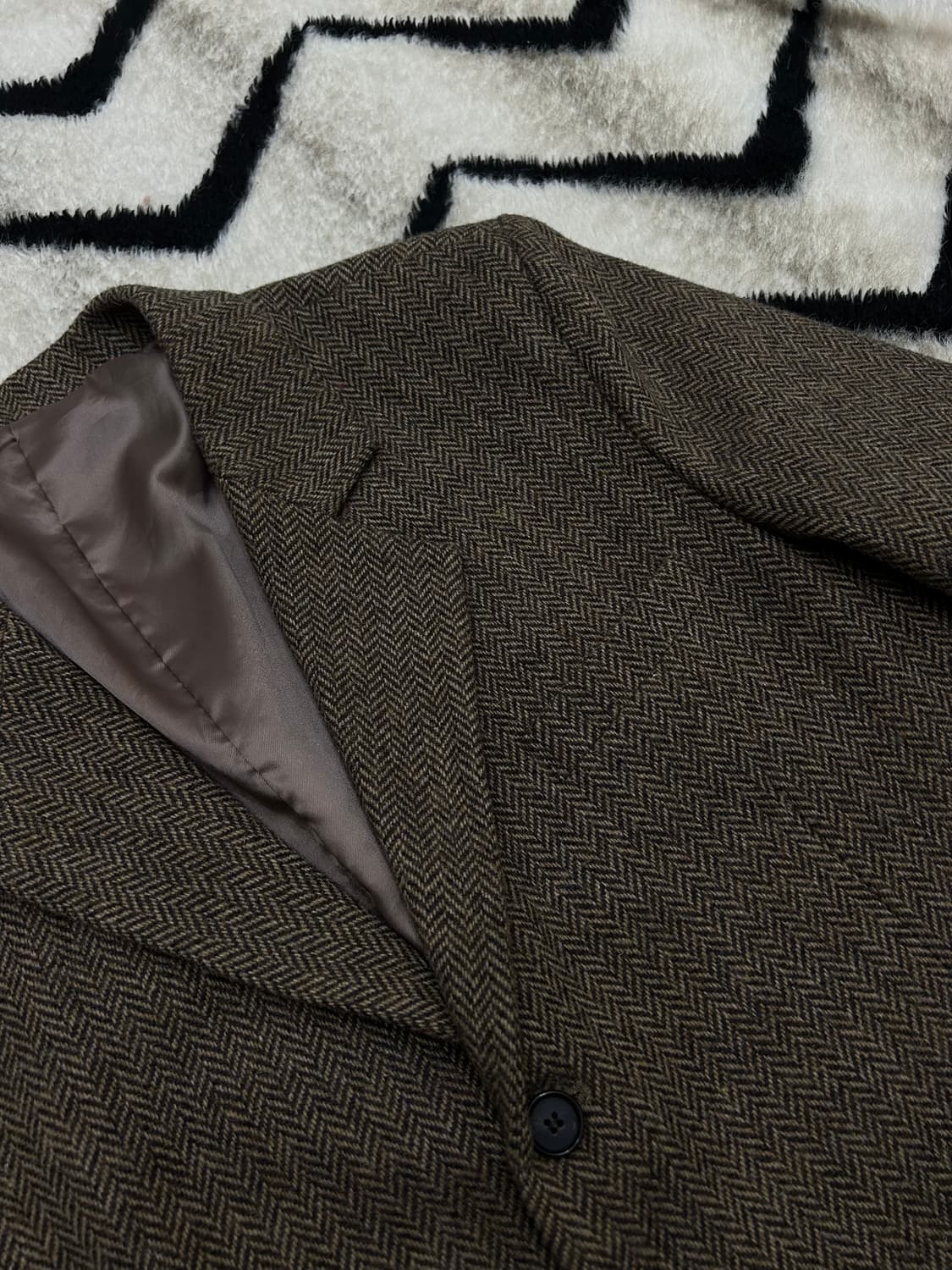 [M]수아레 오버핏 헤리티지 헤링본 블레이저 상품이미지1